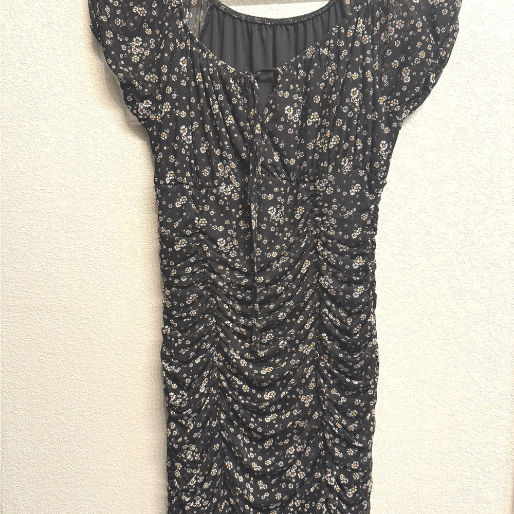 Floral Ruched Dress
